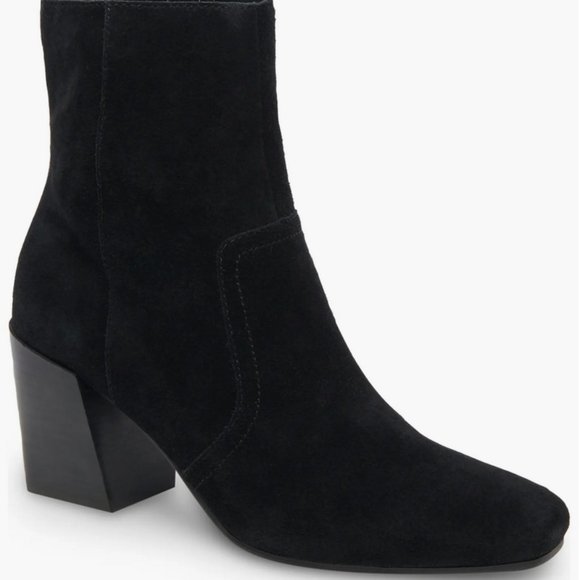 Blondo Waterproof Black Suede Bootie - 9 - Picture 1 of 8